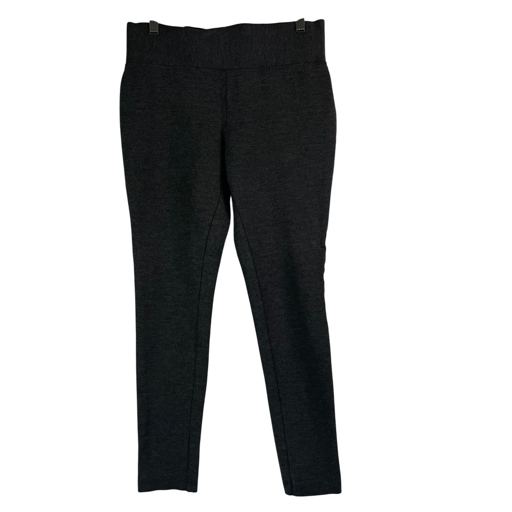 Tahari Legging Pants Womens Gray Pull On Casual Career Wear Stretch Comfort Sz M